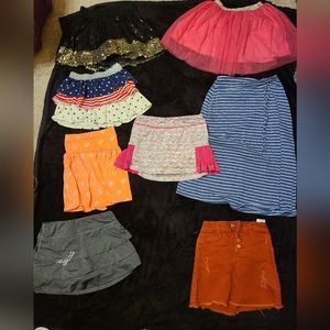 Bundle of 8 skirts Girl's sizes 6-8
